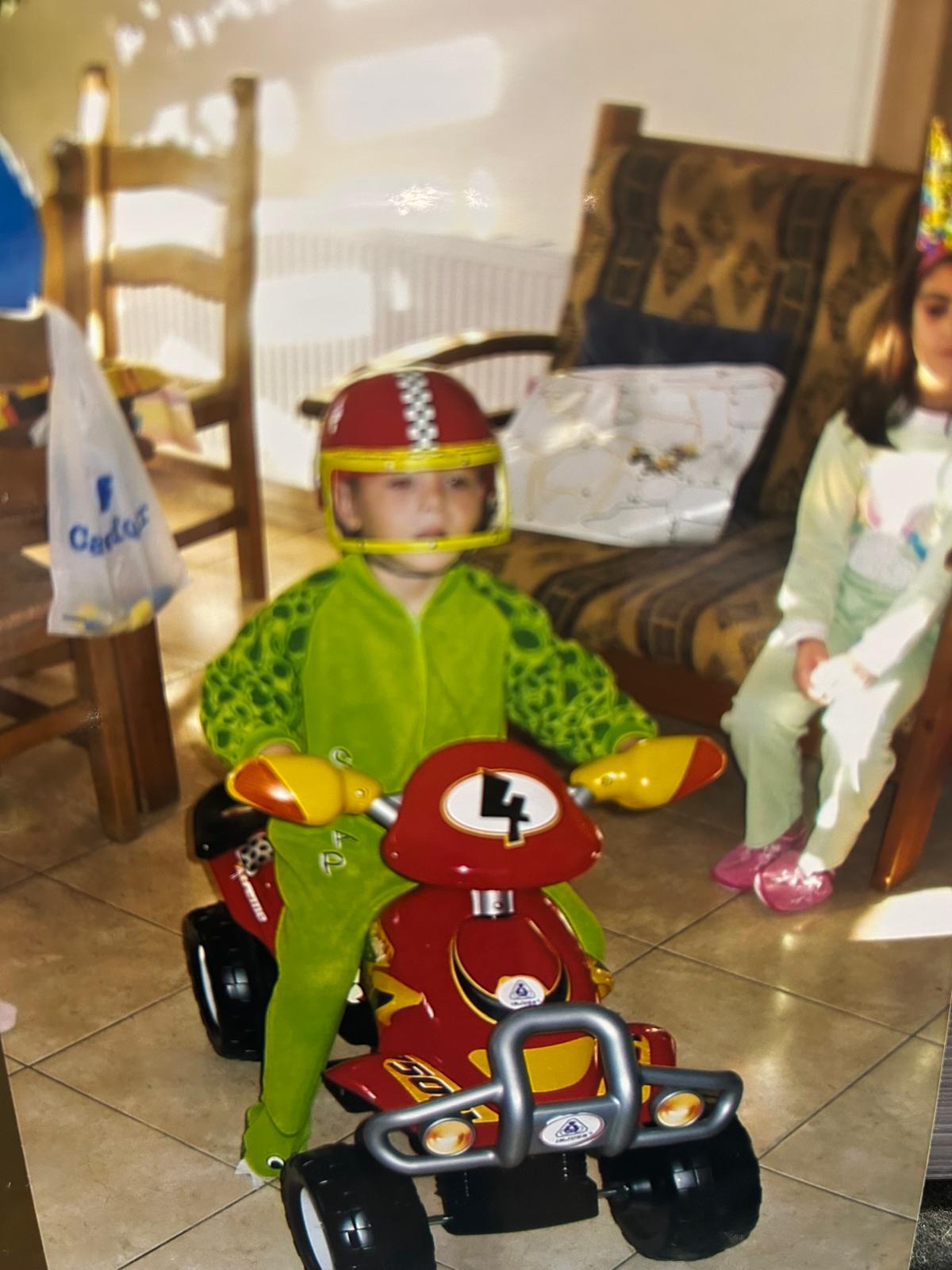 Chris in Racing Gear